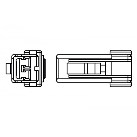 Câble adaptateur HIGHSIDER mini clignotant, Harley