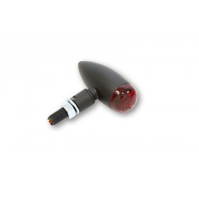 Feu arrière LED HIGHSIDER Micro-Bullet, noir, rouge