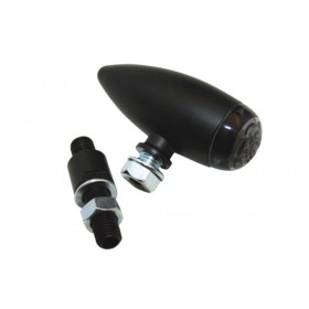 Feu arrière LED HIGHSIDER Micro-Bullet, noir, teinté