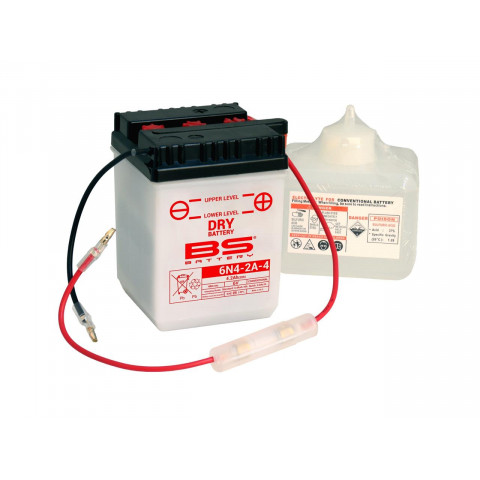 Batterie BS 6N4-2A-4 conventionnelle livrée avec pack acide