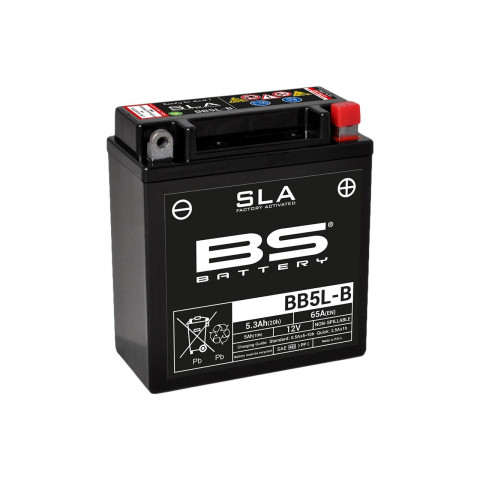 Batterie BS BB5L-B conventionnelle livrée avec pack acide