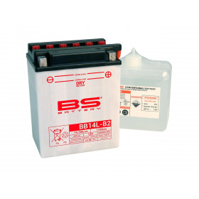 Batterie BS BB14L-B2 conventionnelle livrée avec pack acide