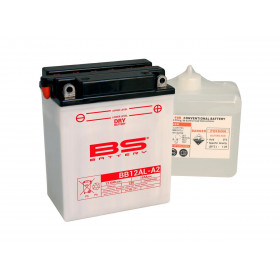 Batterie BS BB12AL-A2  conventionnelle livrée avec pack acide