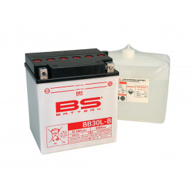 Batterie BS BB30L-B conventionnelle livrée avec pack acide