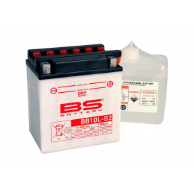 Batterie BS BB10L-B2 conventionnelle livrée avec pack acide