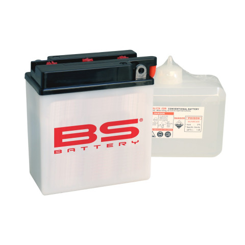 Batterie BS 6N12A-2D conventionnelle livrée avec pack acide
