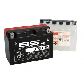Batterie BS BT9B-BS sans entretien livrée avec pack acide