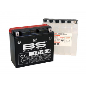 Batterie BS BT12B-BS sans entretien livrée avec pack acide