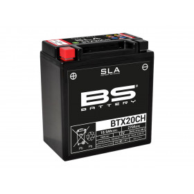 Batterie BS BTX20CH-BS sans entretien livrée avec pack acide