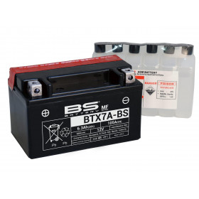 Batterie BS BTX7A-BS sans entretien livrée avec pack acide