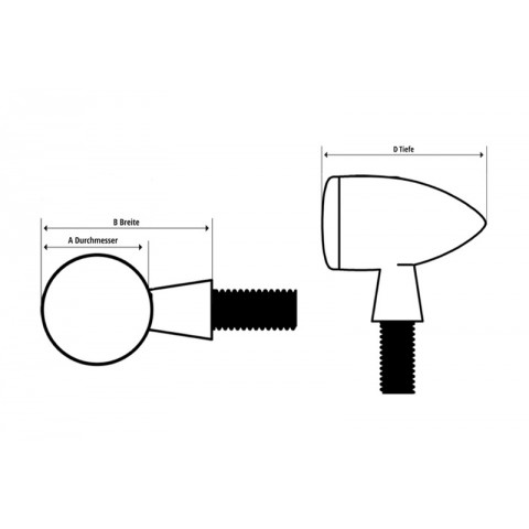 Clignotants HIGHSIDER LED Micro-Bullet