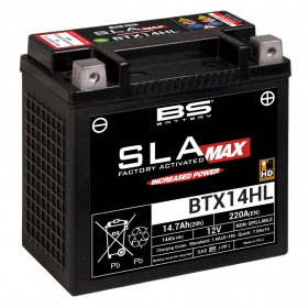 Batterie BS BTX14HL Max sans entretien activée usine