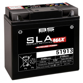 Batterie BS51913 SLA MAX sans entretien activée usine