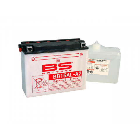 Batterie BS BB16AL-A2 conventionnelle livrée avec pack acide