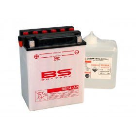 Batterie BS BB14-A2 conventionnelle livrée avec pack acide