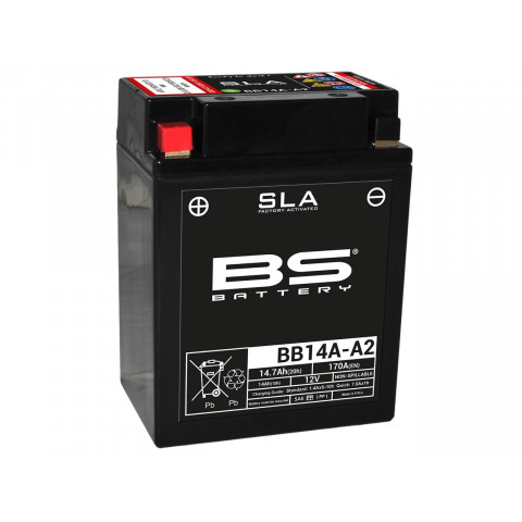 Batterie BS BB14A-A2 SLA sans entretien activée usine