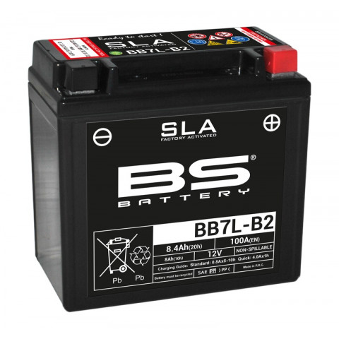 Batterie BS BB7L-B2 SLA sans entretien activée usine