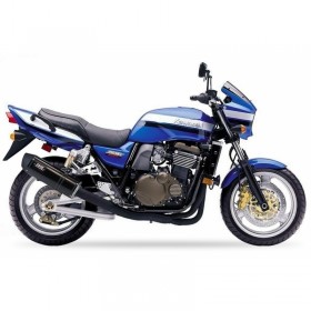 Silencieux IXIL Hexoval Xtrem inox / alu noir - Kawasaki ZRX 1100