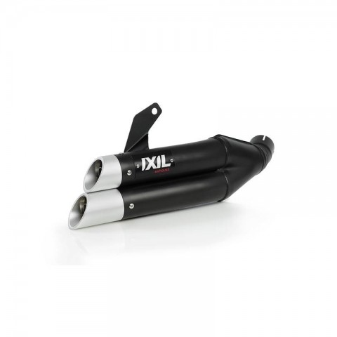 Silencieux IXIL Dual Hyperlow L3XB inox noir / alu - Kawasaki Ninja 250/300R