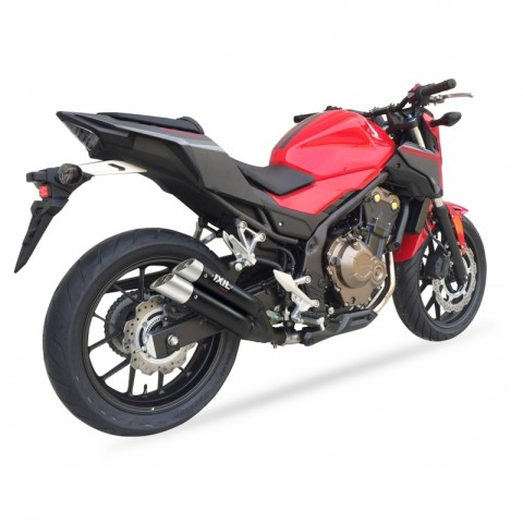 Silencieux IXIL Dual Hyperlow L3XB inox noir / alu - Honda CBR500R