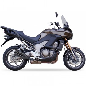 Silencieux IXIL Dual Hyperlow L3XB inox noir / alu - Kawasaki Versys 1000