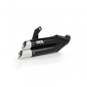 Silencieux IXIL Dual Hyperlow L3XB inox noir / alu - Honda NC750X/S