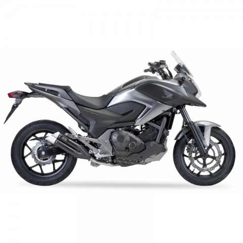 Silencieux IXIL Dual Hyperlow L3XB inox noir / alu - Honda NC750X/S