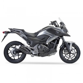 Silencieux IXIL Dual Hyperlow L3XB inox noir / alu - Honda NC750X/S