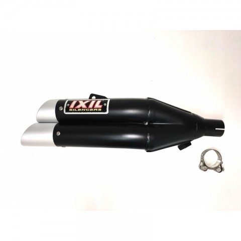 Silencieux IXIL Dual Hyperlow L3XB inox noir / alu - Honda NC750X/S