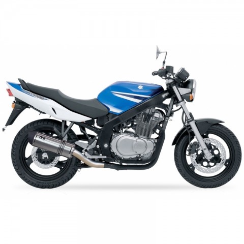 Silencieux IXIL Hexoval Xtrem inox / alu noir - Suzuki GS500E