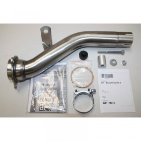 Silencieux IXIL Hexoval Xtrem inox / alu noir - Suzuki GS500E