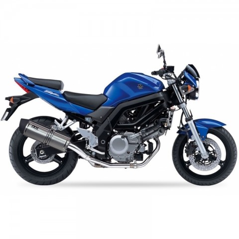 Silencieux IXIL Hexoval Xtrem inox / alu noir - Suzuki SV650/S