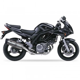 Silencieux IXIL Hexoval Xtrem inox / alu noir - Suzuki SV650S