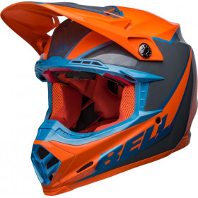 Casque BELL Moto-9s Flex Sprite - Orange/Gris