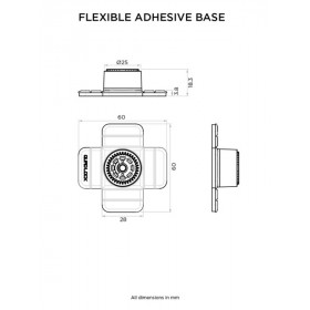 Base flexible adhésive QUAD LOCK 360