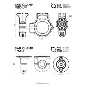 Base de support guidon QUAD LOCK 360 - petit