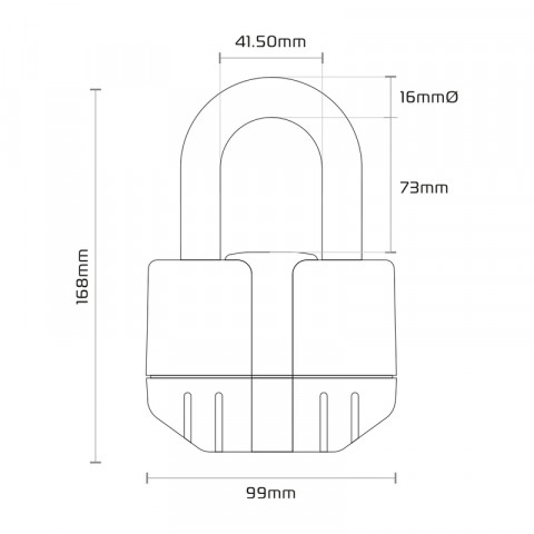 Antivol chaîne OXFORD Boss Alarm 16mm