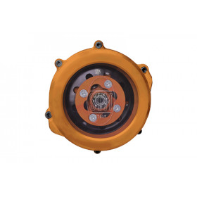 Carter d'embrayage STM rouge/transparent - KTM 250