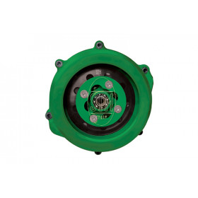 Carter d'embrayage STM rouge/transparent - Kawasaki 450