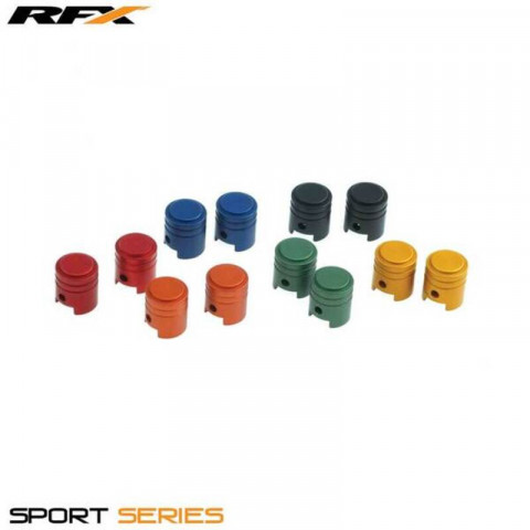 Capuchons de valve RFX sport (Piston/Bleu) 2pcs
