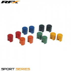 Capuchons de valve RFX sport (Piston/Vert) 2pcs