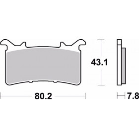 Plaquettes de frein BREMBO route métal fritté - 07GR99SA