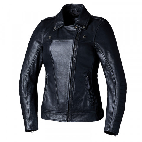 Veste RST Ripley2 cuir CE femme - Noir