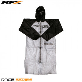 Imperméable long RFX Race (Transparent/Noir) - taille M