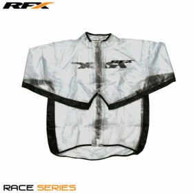 Veste de pluie RFX Sport (Transparent/Noir) - taille enfant L (10-12 ans)