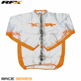 Veste de pluie RFX sport (Transparent/Orange) - taille enfant L (10-12 ans)