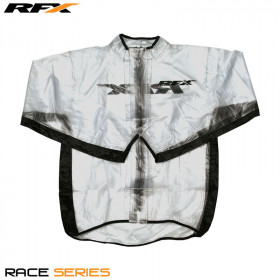 Veste de pluie RFX Sport (Transparente/Noir) - taille XS