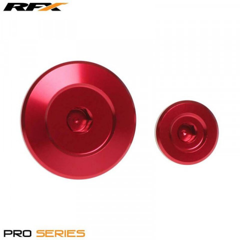 Jeu de bouchons de distribution de moteur RFX Pro (Rouge) - Kawasaki KXF250/450