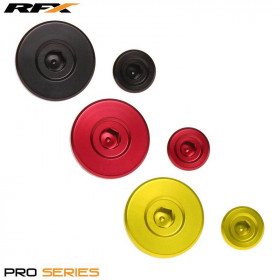 Jeu de bouchons de distribution de moteur RFX Pro (Noir) - Pour Suzuki RMZ250/450