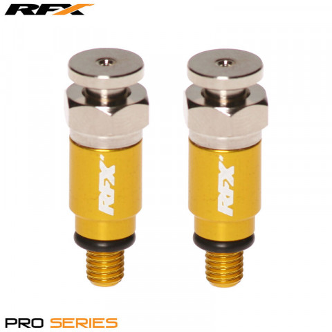 Purgeurs de fourche RFX Pro M5x0,8 (Jaune) Kayaba/Showa